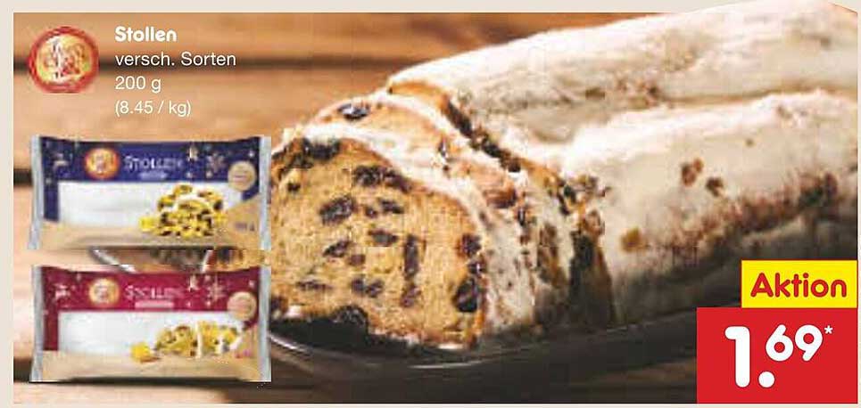 Stollen, verschieden Sorten, 200 g