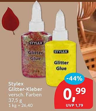 Stylex Glitter-Kleber verschiedene Farben 37,5 g
