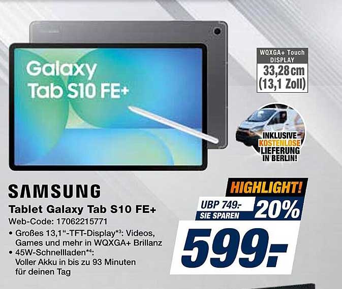 Tablet Galaxy Tab S10 FE+