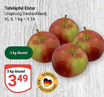 Tafeläpfel Elstar - 3 kg-Beutel