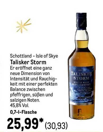 Talisker Storm Single Malt Scotch Whisky 0,7l