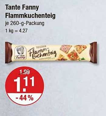 Tante Fanny Flammkuchenteig je 260-g-Packung