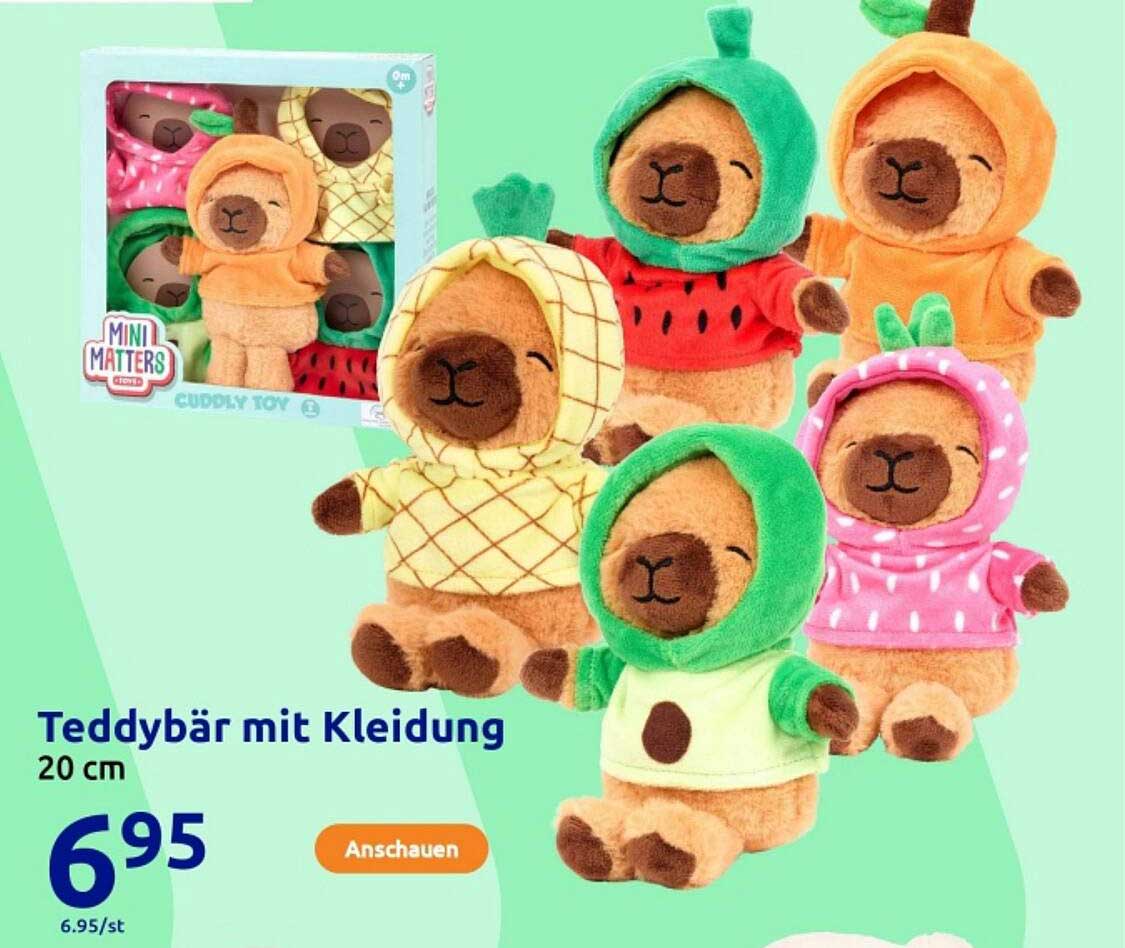 Teddy-Bär mit Kleidung 20 cm
