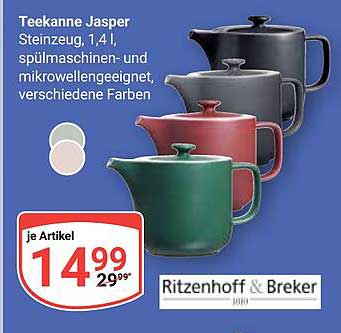 Teekanne Jasper Steinzeug, 1,4 l