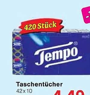 Tempo Taschentücher 420 Stück