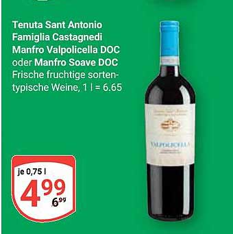 Tenuta Sant Antonio Famiglia Castagnedi Manfro Valpolicella DOC oder Manfro Soave DOC