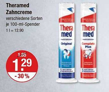 Theramed Zahnpasta - Verschiedene Sorten