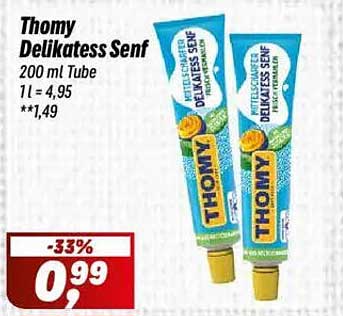 Thomy Delikatess Senf 200 ml Tube