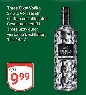 Three Sixty Vodka 0,7 l