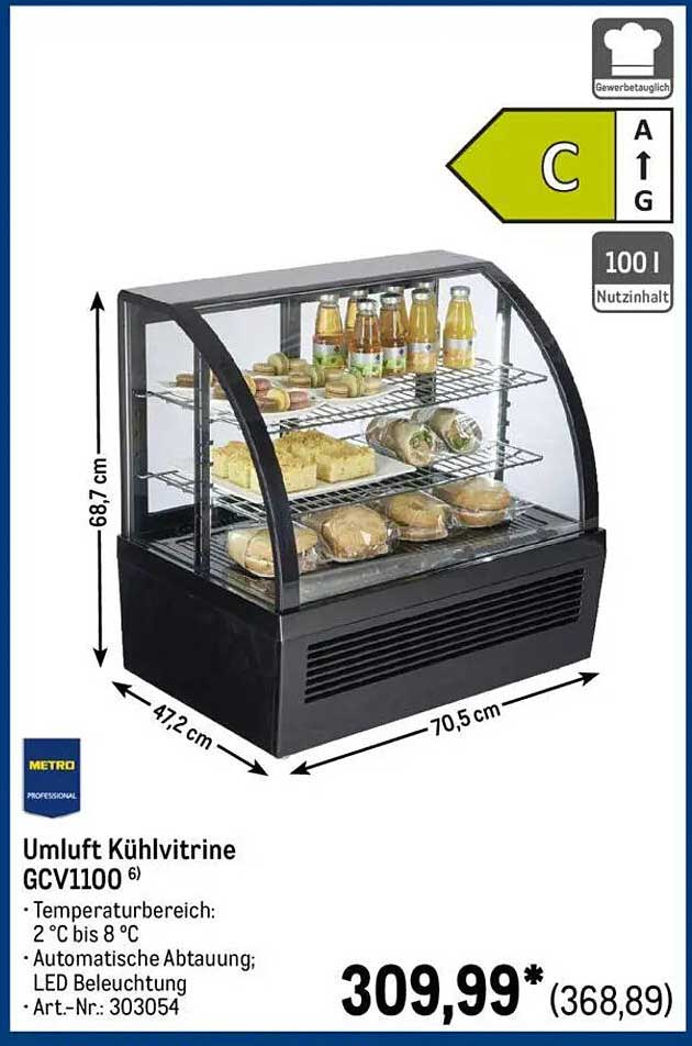 Umluft Kühlvitrine GCV1100