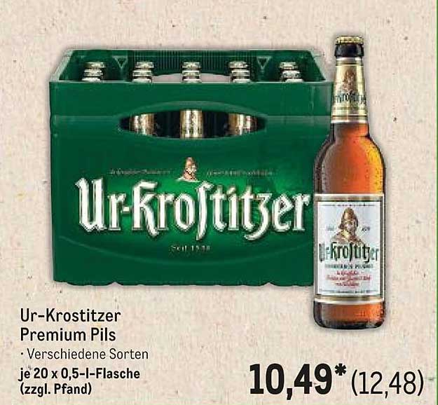 Ur-Krostitzer Premium Pils 20 x 0,5 l-Flasche