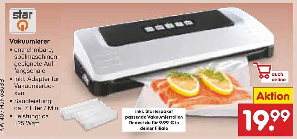 Vakuumierer mit praktischem Starterpaket