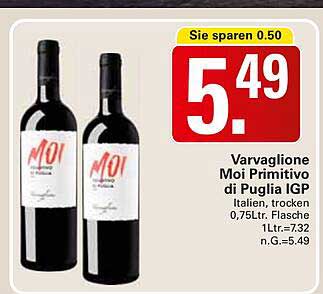 Varvaglione Moi Primitivo di Puglia IGP 0,75L