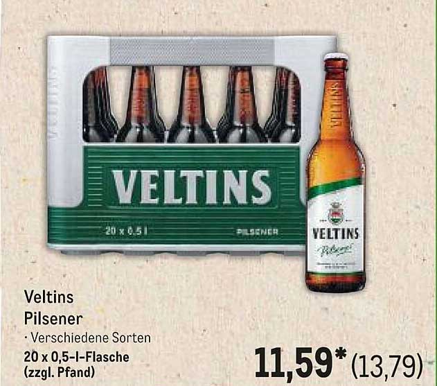 Veltins Pilsener – 20 x 0,5 l-Flasche (zzgl. Pfand)