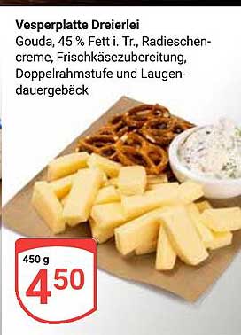 Vesperplatte Dreierlei