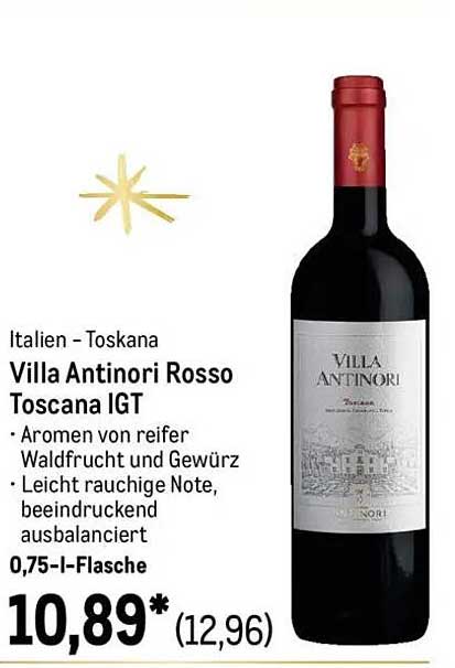 Villa Antinori Rosso Toscana IGT - 0,75 l-Flasche