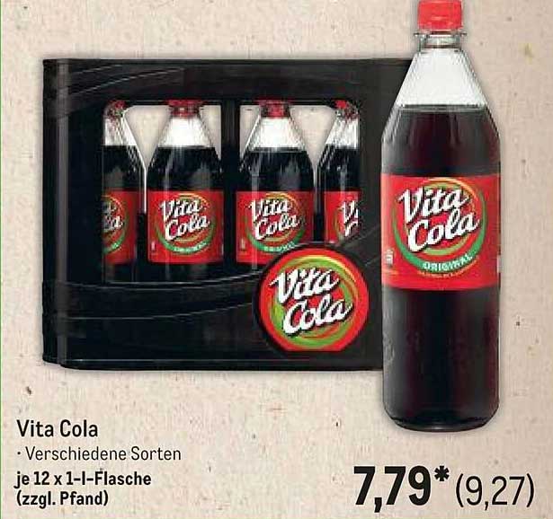 Vita Cola - Verschiedene Sorten, je 12 x 1-l-Flasche (zzgl. Pfand)