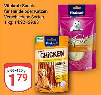 Vitakraft Snack für Hunde oder Katzen - verschiedene Sorten