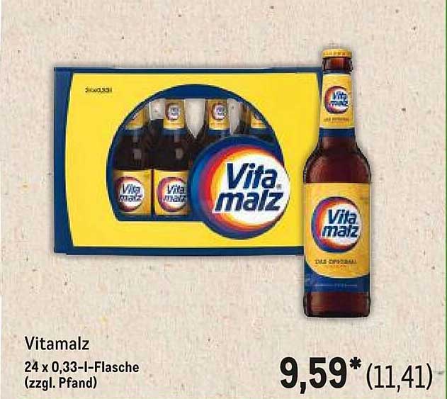 Vitamalz 24 x 0,33-l-Flasche (zzgl. Pfand)
