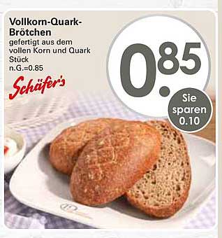 Vollkorn-Quark-Brötchen