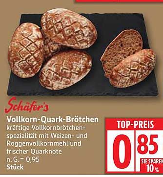Vollkorn-Quark-Brötchen