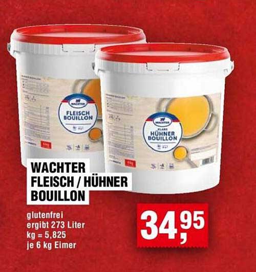 Wachter Fleisch / Hühnerm Bouillon 6 kg Eimer