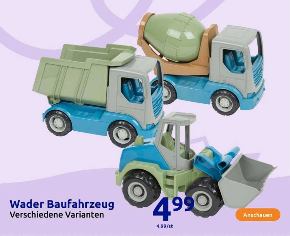 Wader Baufahrzeug - Verschiedene Varianten