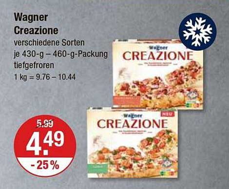 Wagner Creaziones in verschiedenen Sorten