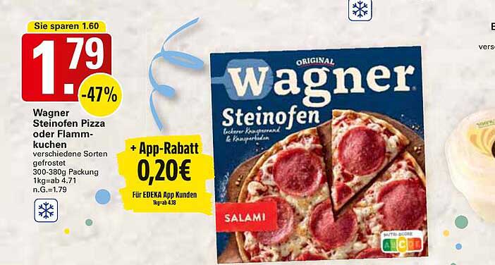 Wagner Steinofen Pizza oder Flammkuchen - verschiedene Sorten