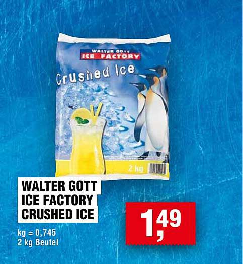 WALTER GOTT ICE FACTORY CRUSHED ICE