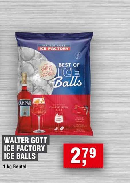 WALTER GOTT ICE FACTORY ICE BALLS 1 kg Beutel