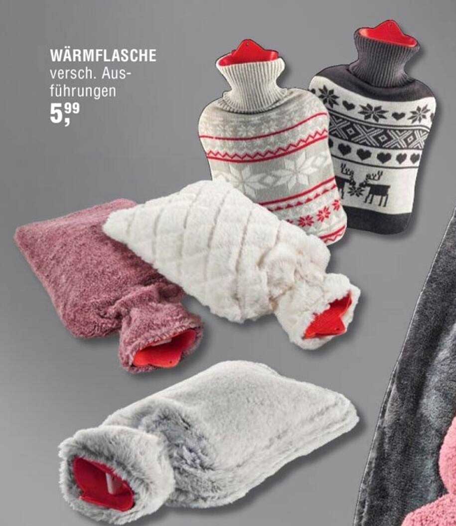 Wärmflasche - verschiedene Ausführungen
