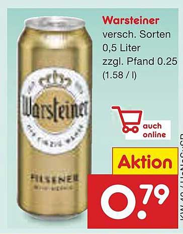 Warsteiner Pilsener 0,5 Liter - jetzt im Angebot!
