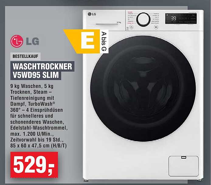 Waschtrockner V5WD95 Slim