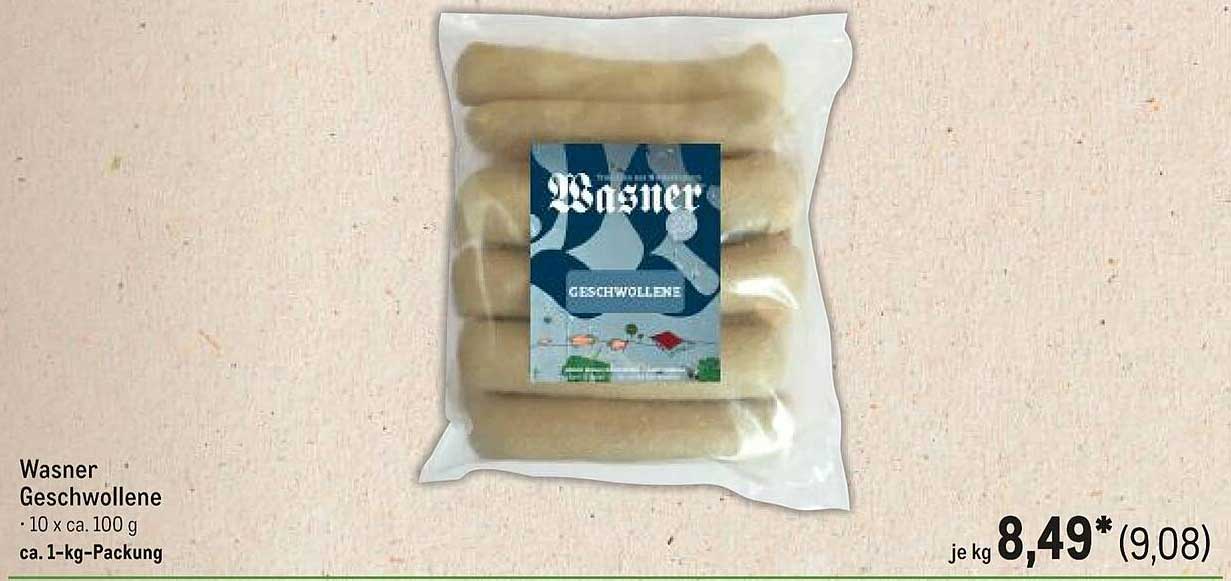 Wasner Geschwollene 10 x ca. 100 g - ca. 1-kg-Packung