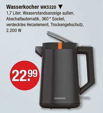 Wasserkocher WK5320 von Graef - Jetzt zum Sonderpreis!
