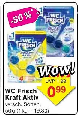 WC Frisch Kraft Aktiv - 50% Rabatt