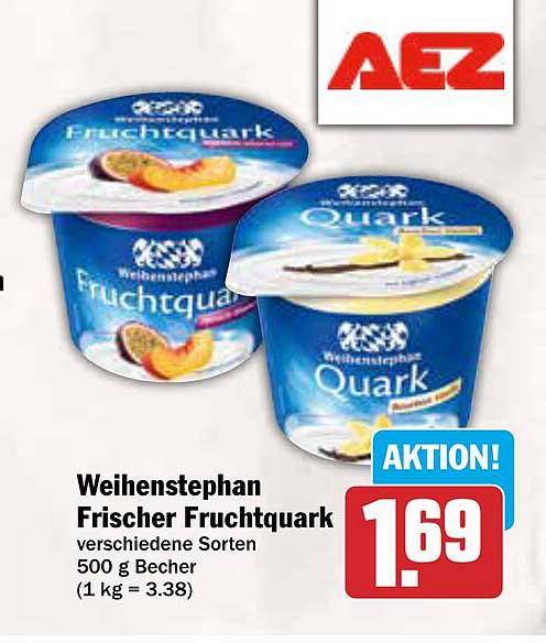 Weihenstephan Frischer Fruchtquark 500 g Becher