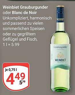 Weinbiet Grauburgunder oder Blanc de Noir