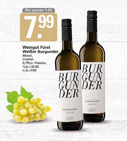 Weingut Fürst Weißer Burgunder 0,75l, trocken