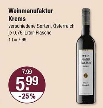 Weinmanufaktur Krems - verschiedene Sorten, Österreich je 0,75-Liter-Flasche