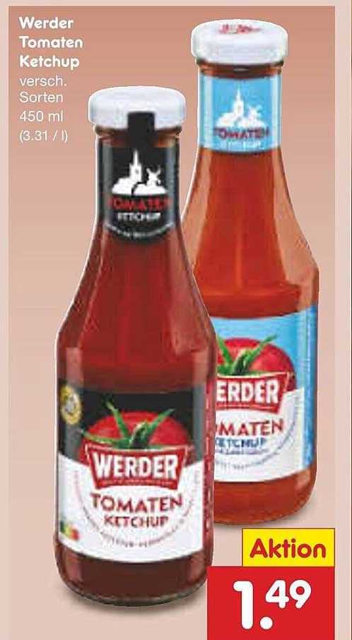 Werder Tomaten Ketchup 450 ml