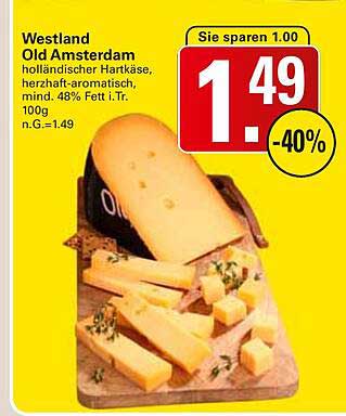Westland Old Amsterdam - Holländischer Hartkäse