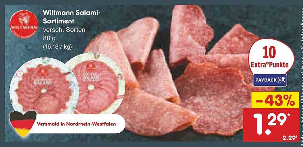 Wittmann Salami-Sortiment - versch. Sorten 80 g