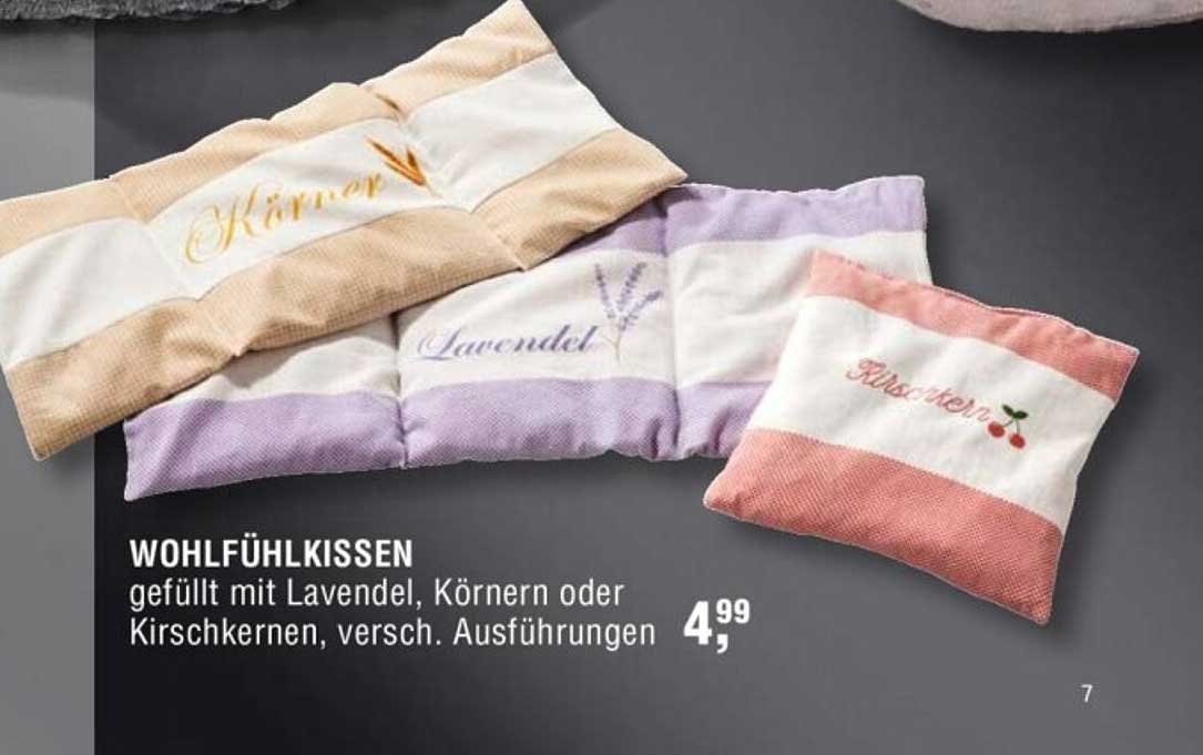 WOHLFÜHLKISSEN gefüllt mit Lavendel, Körnern oder Kirschkernen, versch. Ausführungen