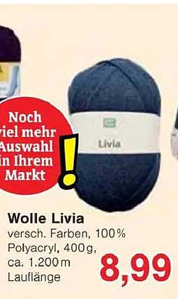 Wolle Livia, 100% Polyacryl, 400g