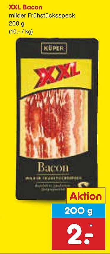 XXL Bacon - milder Frühstücksspeck 200 g