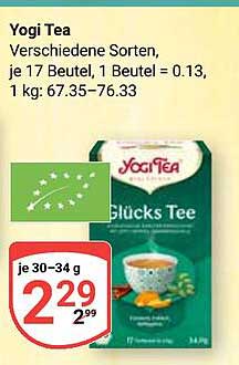 Yogi Tea Glücks Tee verschiedene Sorten