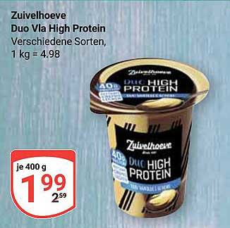 Zuivelhoeve Duo Vla High Protein in verschiedenen Sorten