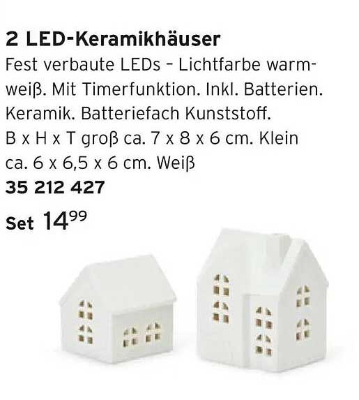 2 LED-Keramikhäuser